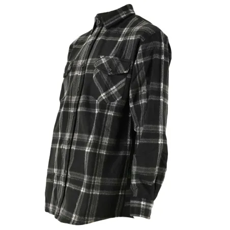 Chemise polaire homme carreaux gris M à 3XL - Treeland®