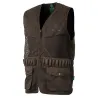 Gilet de chasse Treeland marron 20 cartouchières déperlant