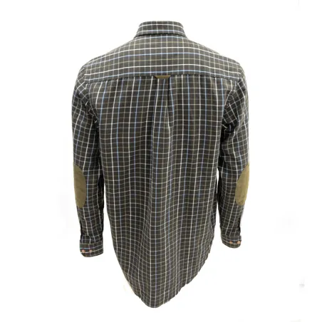 Chemise chasse Sologne 100% coton marron S à 3XL