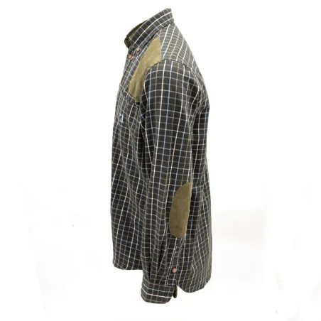 Chemise chasse Sologne 100% coton marron S à 3XL
