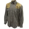 Chemise chasse Sologne 100% coton marron S à 3XL
