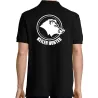 Polo Keiler Hunter noir manches courtes logo 2