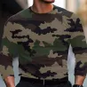 T-shirt Homme Camo CE Manches Longues - Coton 180g/m²