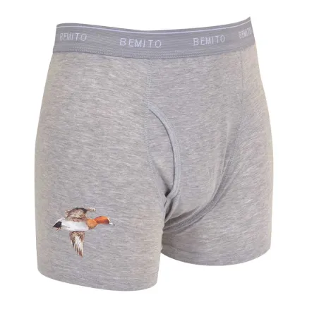 Lot 3 boxers chasse motifs canard, cerf, sanglier M-3XL