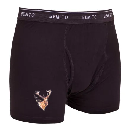 Lot 3 boxers chasse motifs canard, cerf, sanglier M-3XL