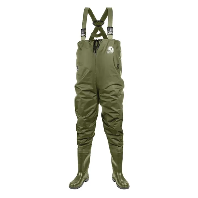 Waders homme kaki en nylon PVC - Imperméables et respirants