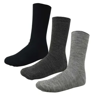 Chaussettes sans élastique noir/gris - Lot de 3 paires