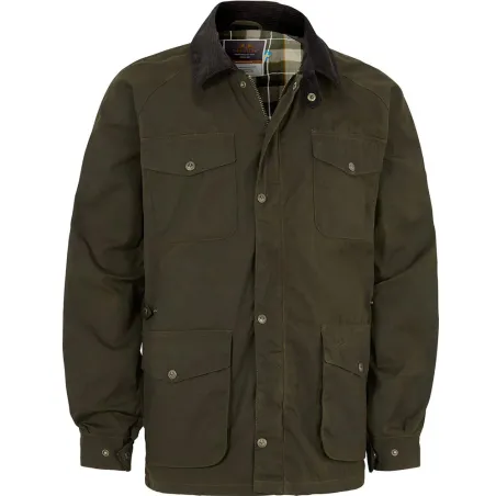 Veste cirée 1919 thermique coton vert kaki S à 3XL