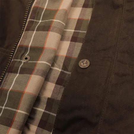 Veste cirée 1919 thermique coton vert kaki S à 3XL