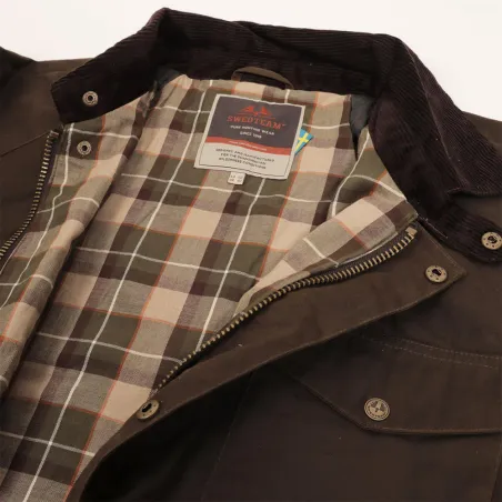Veste cirée 1919 thermique coton vert kaki S à 3XL