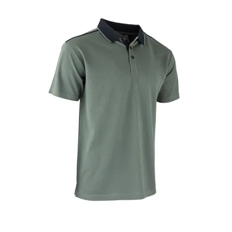 Polo Homme LMA® Col Chemise - Kaki 160g/m²