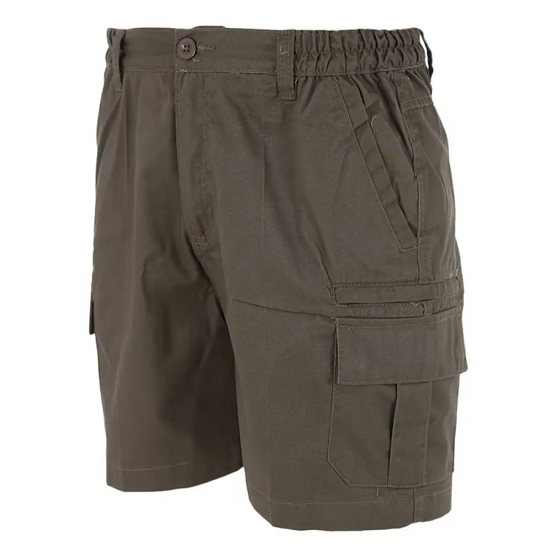 Short Valley kaki 4 poches cargo pour élevage et outdoor