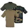 Lot 3 t-shirts coton (beige, kaki, camo) M à 3XL