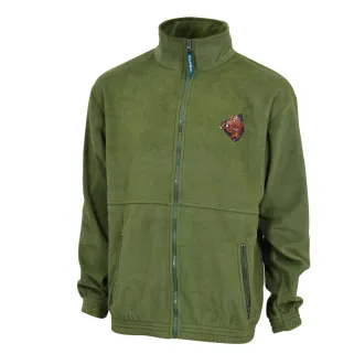 Blouson polaire kaki brodé sanglier - M à 3XL