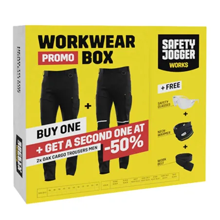 Pack 2 pantalons travail extensibles 4 sens kaki/noir