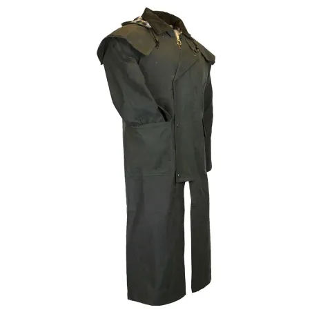 Manteau Walker & Hawkes Waxstock vert - Coton ciré
