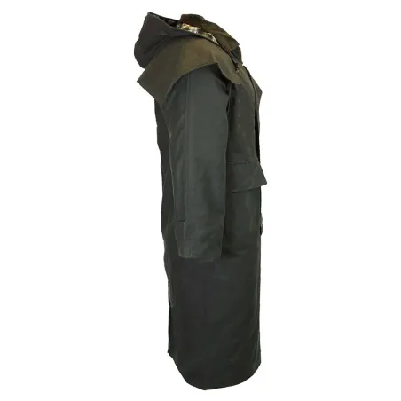 Manteau Walker & Hawkes Waxstock vert - Coton ciré