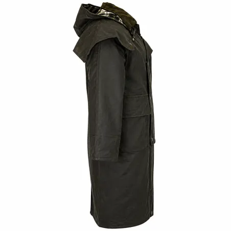Manteau Walker & Hawkes Waxstock vert - Coton ciré