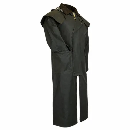 Manteau Walker & Hawkes Waxstock vert - Coton ciré