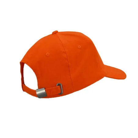 Casquette chasse sanglier coton orange réglable
