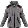 Blouson femme molletonné gris capuche 2 poches XS-2XL