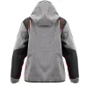 Blouson femme molletonné gris capuche 2 poches XS-2XL
