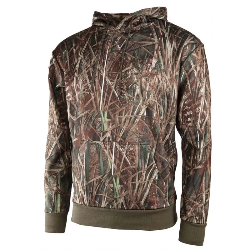 Sweat enfant camo roseaux poche repose-main 8 ans