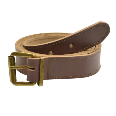 Ceinture cuir marron 110 cm - Confort et robustesse