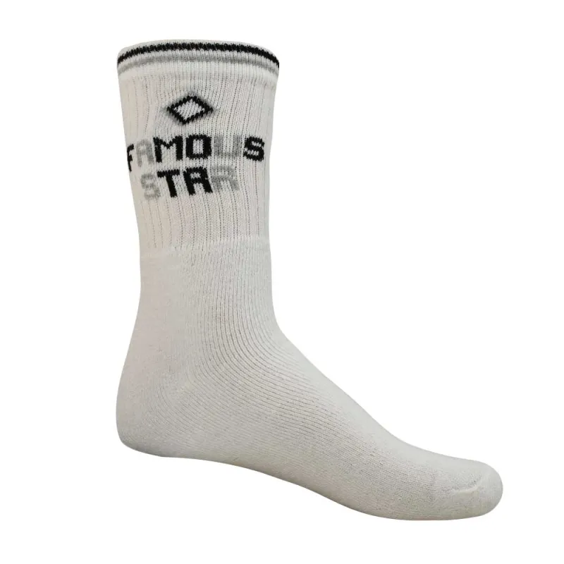 Lot de 3 paires de chaussettes sport coton - Blanc