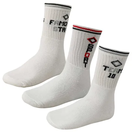 Lot de 3 paires de chaussettes sport coton - Blanc