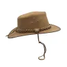 Chapeau Traveller en cuir tressé Walker and Hawkes