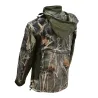 Blouson chasse softshell camo kaki 4 poches S-3XL
