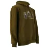 Sweat capuche 3 sangliers kaki - M à 3XL Bartavel®