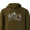 Sweat capuche 3 sangliers kaki - M à 3XL Bartavel®