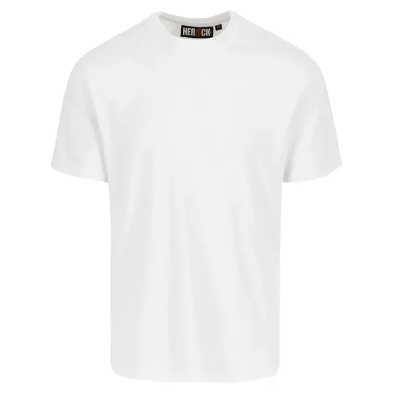 T-shirt Herock® Homme - Coton 190g - Blanc - Manches courtes