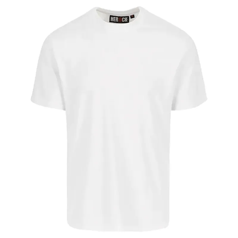T-shirt Herock® Homme - Coton 190g - Blanc - Manches courtes
