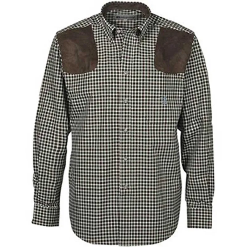 Chemise chasse Sologne Percussion® vert/marron