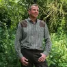 Chemise chasse Sologne Percussion® vert/marron
