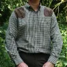Chemise chasse Sologne Percussion® vert/marron