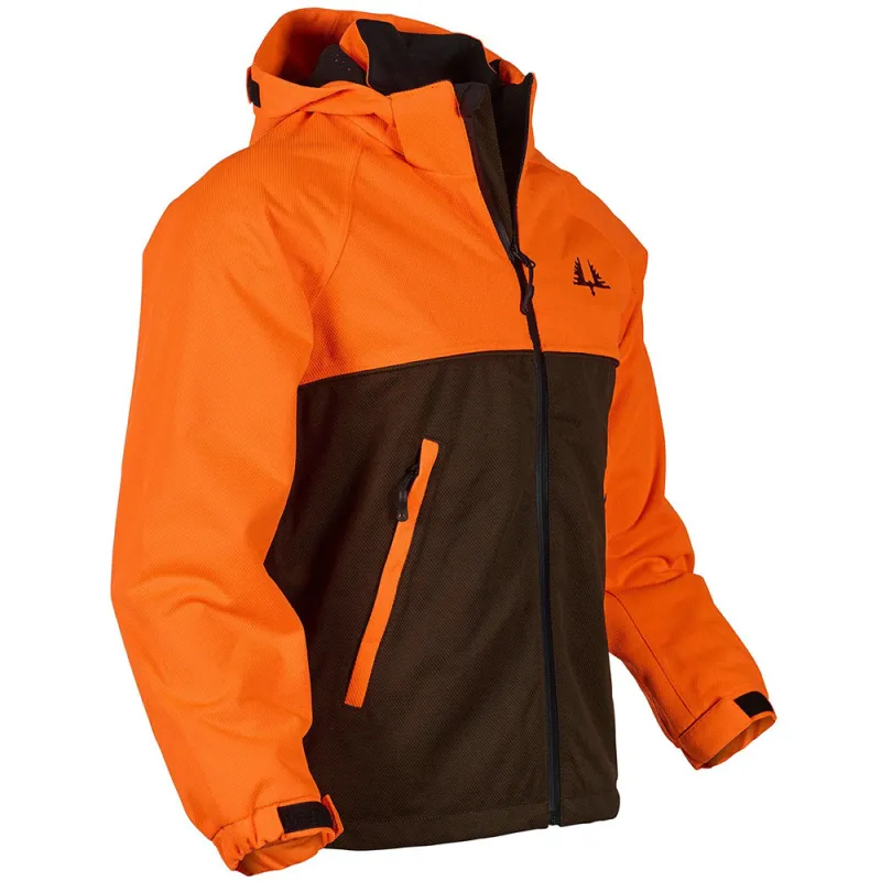 Veste enfant imperméable Ridge orange/vert 6-16 ans