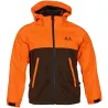 Veste enfant imperméable Ridge orange/vert 6-16 ans