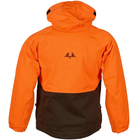 Veste enfant imperméable Ridge orange/vert 6-16 ans
