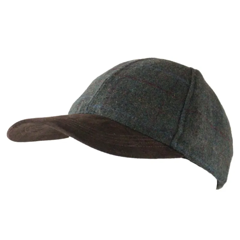 Casquette kaki-marron en laine polyester réglable T58