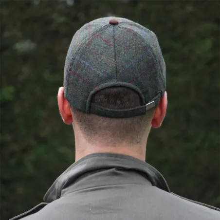 Casquette kaki-marron en laine polyester réglable T58