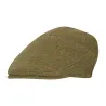 Casquette tweed Walker and Hawkes Cambridge vert 60% laine