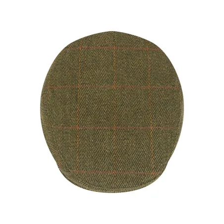Casquette tweed Walker and Hawkes Cambridge vert 60% laine