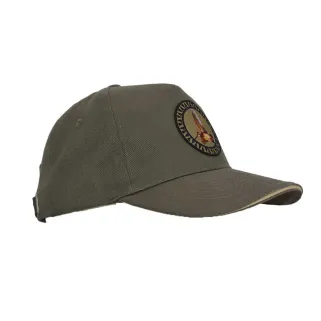 Casquette bécasse kaki en coton à visière courbée