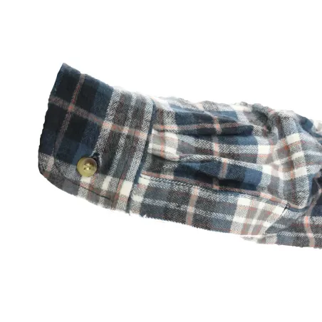 Chemise travail longue bleu Chevron L à 2XL - 100% coton