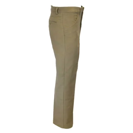 Pantalon Yorkley Moleskin Beige - Coton Velours Résistant