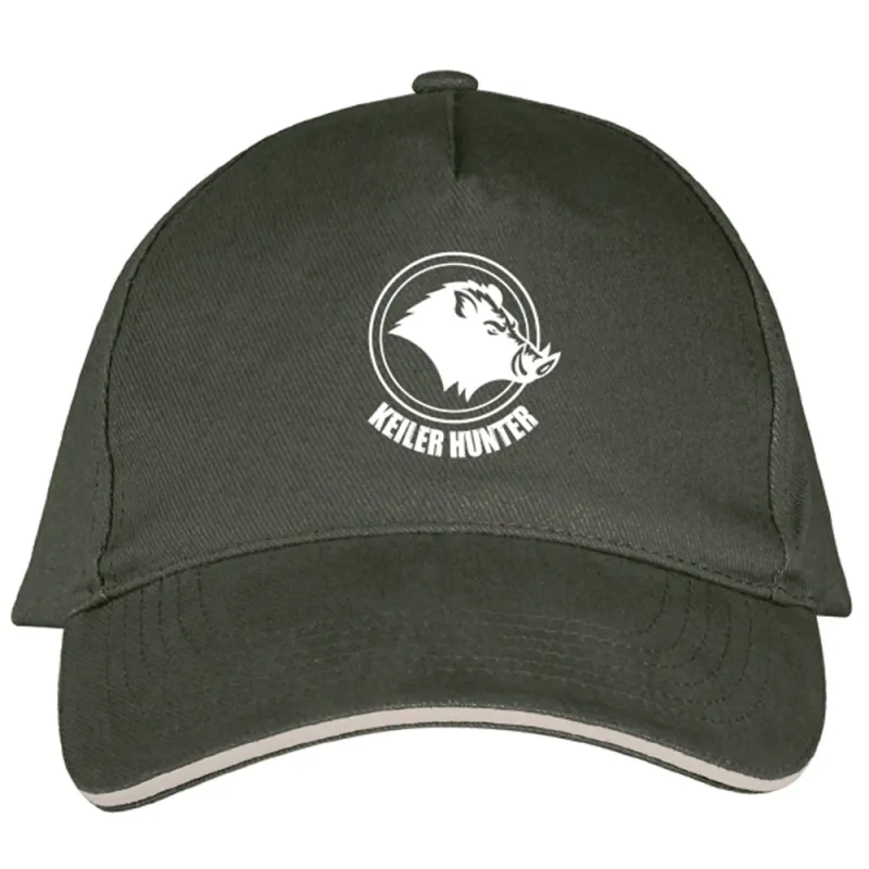 Casquette Keiler Hunter coton brossé Army/Beige réglable